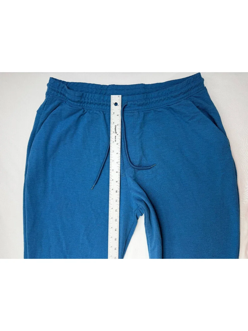 Athletic Men's Sweat Pants Jogger Elastic Waist Drawstring Size XL Blue